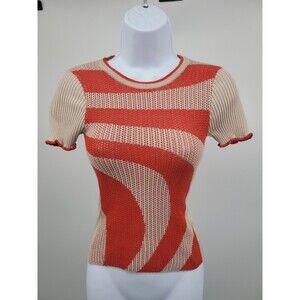 Cotton By Autumn Cashmere Sweater Top Sz XS Preppy Feminine Casual Event